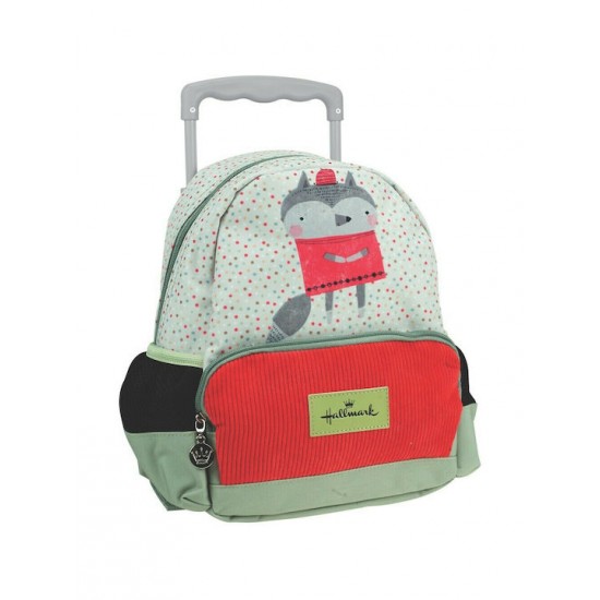 Hallmark Raccoon Σχολική Τσάντα Τρόλεϊ Νηπιαγωγείου Πολύχρωμη Μ25 x Π11 x Υ29εκ